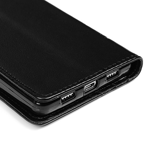 P8 Lite Hülle, Huawei P8 Lite Tasche YOKIRIN Schwarz PU Leder Handytasche Drucken Schmetterling Weinstock Wallet Schutzhülle Kunstlederhülle Taljereep Kredit Kartenfächer Case Book Cover Flipcase - 6