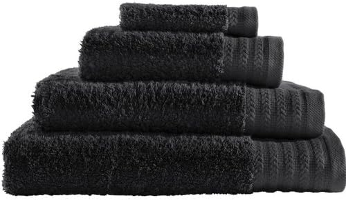 EGYPTIAN COTTON HAND TOWEL BLACK 600GSM BLACK TOWEL