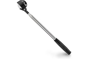 Famgee Portable Retractable Golf Ball Retriever Telescopic Scoop Saver Automatic Locking Stainless Steel Shaft Pick Up Tool