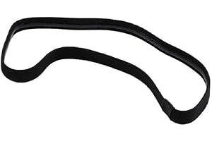 Luwu-Store, fascia elastica per capelli, antiscivolo, ideale per lo sport, colore: nero., SHOMLU3993, Nero , Taglia unica