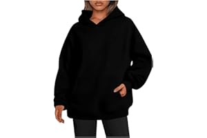 BTBDYDH Sweatshirt pour Femmes Sweatshirts Femme Sweat-Shirt à Manches Longues avec Poches pour Femme Haut à la Mode décontracté Quotidien Couleur Unie Automne et Hiver Gilet Sweat Femme Sweat Femme