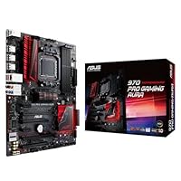 Asus 970 PRO GAMING/AURA Mainboard Sockel AM3+ (ATX, AMD 970/SB950, 4x DDR3 Speicher, 6x SATA 6b/s, 2x USB 3.1, 8x USB 2.0, PCIe 2.0, RGB)