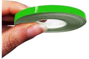 4R Quattroerre.it 10472 Franjas Trim Tiras Adhesivas para Coche, Verde Kawa, 5 mm x 10 MT