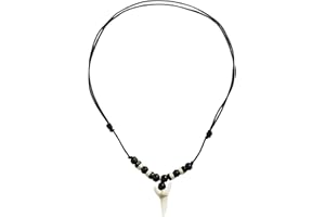 NYGGTYK Collier surfeur avec perles en bois - Pendentif vintage tendance pour homme, Anhängergröße 2 * 3,5 cm, Fil ciré