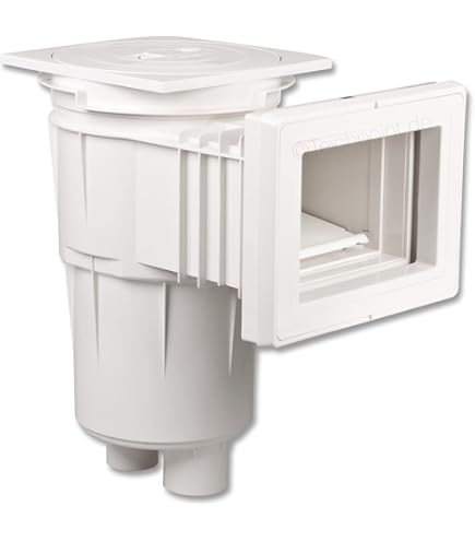 Breitmaul Einbauskimmer Für Pools – 30,5 Cm Öffnung, ABS-Kunststoff, Mit Skim-Vac-Anschluss