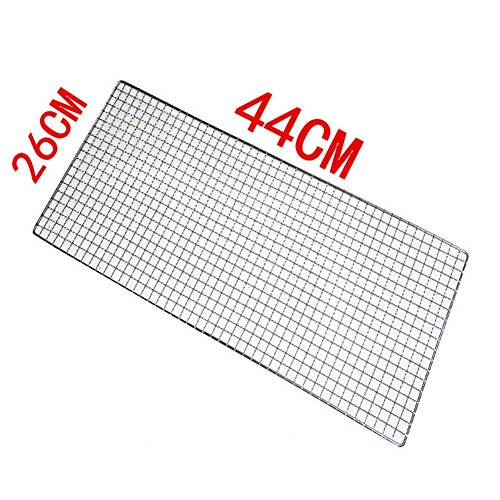 2x Demarkt Grillroste Fischbräter Fischgrillzange Eisendraht Silber 44*26cm - 2