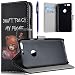 Produktbild Google Pixel Hülle, Yokata Vintage PU Lederhülle Flip Case mit Gemalt Motif mit Standfunktion Kredit Kartenfächer Brieftasche Magnet Cover + 1*Stylus Pen - Don't Touch My Phone 2