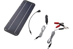 UTTASU 30 W solpanel 12 V underhållsladdarsats med USB | IP65 vattentät bärbar solladdare för bil båt för husbil motorcykel, hög effektivitet i svagt ljus, inklusive sugkoppar