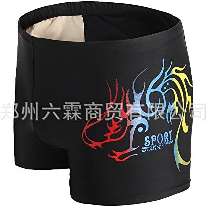 MLDYZ Men'S Swimming Shorts _ Men'S Swim Wear Flat Pants And Stylish Men'S Pants Hot Spring Large Numbers Spandex, Dragons, Swimming Pants ,2Xl