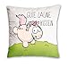 Produktbild Nici 41249.0 - Einhorn Theodor Kissen Gute Laune Kissen Baumwolle Bedruckt, 37x37cm