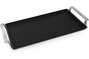 Electrolux Plancha Grill 2.0, rivestimento antiaderente in ceramica Easy2Clean, distribuzione ottimale del calore, per forno e piano cottura, E9HHPG11
