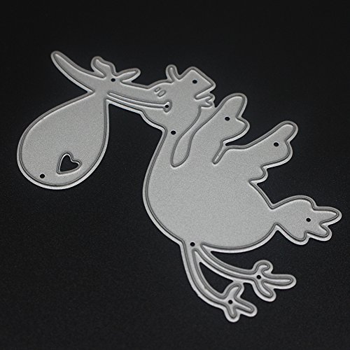 Amazingdeal365 Steel Bird Metall Form Schablonen Schneiden DIY Dekor Sammelalbum Karten Buchzeichen Lesezeichen als Geschenk für Freunde Geburtstag Kinder,Kindergarten Hobby Schule Handarbeit Unterricht usw. Ein tolles Geschenk! - 6