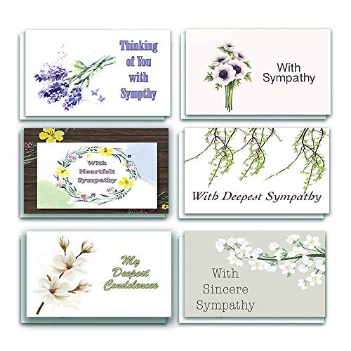 Neweights Cartes de condoléances Calming Design (12-Pack)