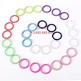 30er Mini Bunt Silikonring Schnulleradapter f Schnuller ohne Ring Schnullerkette - 3