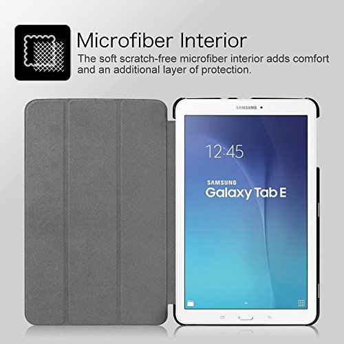 Fintie Samsung Galaxy Tab E 9.6 Hülle Case – Ultra Schlank Superleicht Ständer Smart Shell Cover Schutzhülle Etui Tasche für Samsung Galaxy Tab E T560N / T561N 24,3 cm (9,6 Zoll) Tablet-PC, Weiß - 7