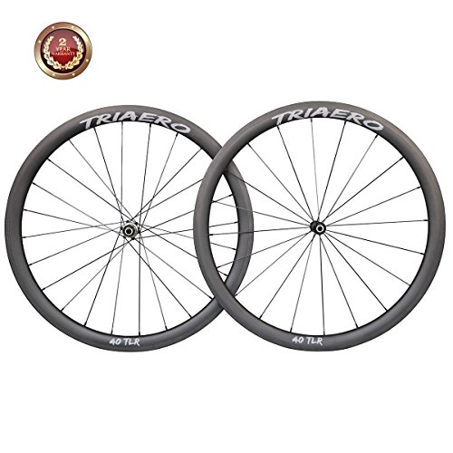 IMUST Carbon Road Bike Clincher Tubuless Ready Wheelset 40mm Deep 25mm Wide Enduro Ceramic Bearings Hubs