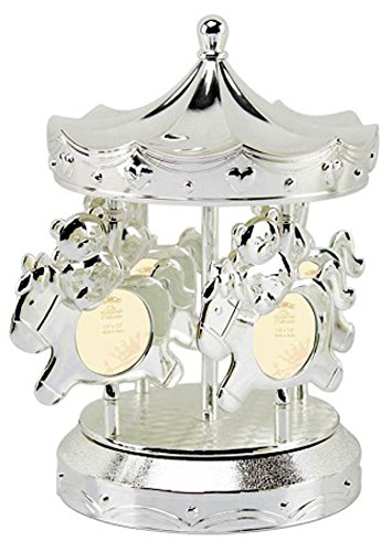 Lesser and Pavey - Little Treats Silver Plated Musical Carousel Photo Frame (20.6 cm)