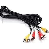Alfais 5006 3Rca To 3 Rca Ses G&ouml;r&uuml;nt&uuml; Tos Scart Kablosu 1.5 Metre