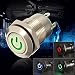 Produktbild PhilMat 12V 2A 9.5 mm Wasserdicht LED Metal Cap Strom Momentary Push Button Switch Car DIY Geändert