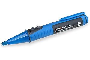 C-LOGIC 35 Detector de Voltaje y Metales 2 en 1, Comprobador de Tensión Sin Contacto (NCV) con Sensibilidad Ajustable 20V-1000V, LED Dual y Alerta Sonora, Detección de Metales hasta 20mm