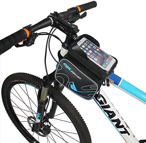 Nunen Cycling Frame Bag, Bicycle Handlebars Bag, 6 inch Cycling Frame Pannier Cell Phone Bag