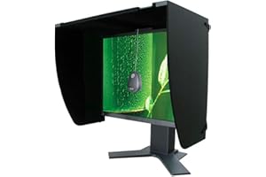 HGSTM Monitorhauben-Sonnenschutz, 27-Zoll-Bildschirm-Sonnenblende, verstellbare Monitorhaube, allseitiger Sonnenschutz, für Dell HP Viewsonic Philips Samsung Lenovo ASUS LG EIZO NEC ACER