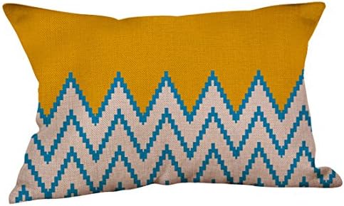 Moonuy 11.8*19.7" pillow cottom Geometric Printing Pillow Case Cafe Home Decor (F)