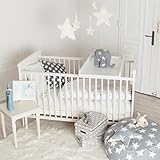 Puckdaddy Wickelbrett, Wickelaufsatz Babybett, auch für alle IKEA Babybetten - 2