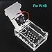 Produktbild USAMS Gehäuse für Raspberry Pi 4 Model B, Acryl Case with Fan Hülle mit Lüfter, Zubehör Kompatibel mit Raspberry Pi 4B, Transparent