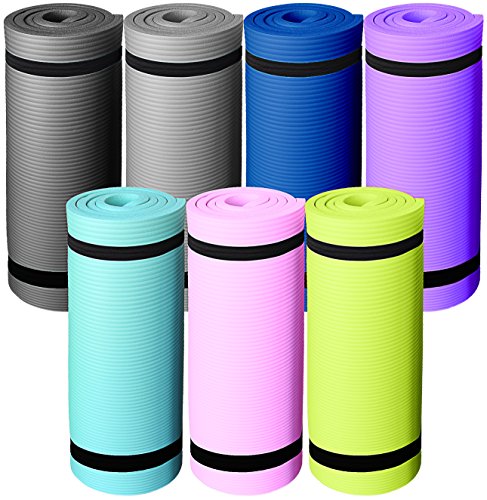 ReFit Gymnastikmatte in 7 Farben | 1.5 cm |rutschfest, gelenkschonend und geruchlos | EXTRA dick und weich | Maße 183 cm x 63 cm x 1.5 cm | mit praktischem Trageband - 6