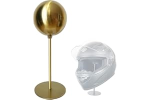Motofans Helmständer aus Metall, drehbarer Metallständer, Schreibtischaufhänger für Motorradhelme, Mützen, Rugby-Helm