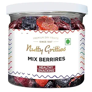 Nutty Gritties Mix Berries - Dried Cranberries, Blueberries, Strawberries, Black Currants - Healthy Snack for Kids and Adults - 100g
