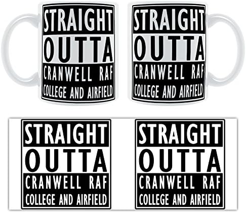 STRAIGHT OUTTA CRANWELL RAF COLLEGE AND AIRFIELD - Stylised Chunky Mug Gift