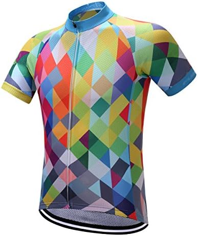 TeyxoCo Men Fashion Cycling Gel Jersey Top XXXXL