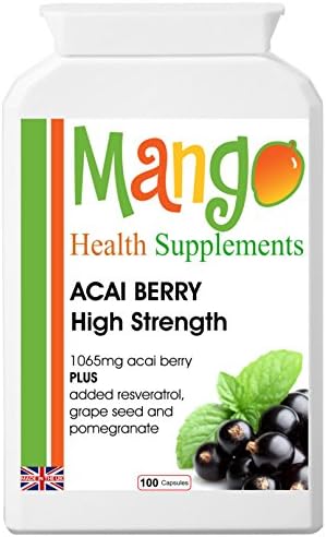 ACAI BERRY High Strength, Concentrated Antioxidant Formula, Kosher Approved, Vegetarian, Vegan, Dairy-Free & Gluten-Free