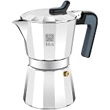 BRA Bali-Cafetera Italiana, Acero Inoxidable, 18/10, 10 Tazas, 10 cm : Bra:  Hogar y cocina