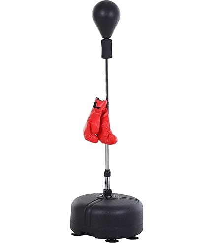 Sacco Da Boxe Autoportante Con Palla Reflex - Regolabile 59-71 Pollici, Per Allenamento - Foto 7