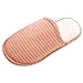 Produktbild Holeider Hausschuhe Herren Pantoffeln Damen Drinnen Winter Aus High Density Memory-Baumwolle Wärme Bequem Home Rutschfeste Streifen Haus Slippers Fleece-Futter,