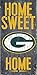 Produktbild Green Bay Packers Holz Schild – Home sweet Home 15,2 x 30,5 cm