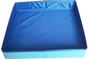 GENÉRICO Piscina para Perros, Piscina De Mascotas Plegable Portátil, Bañera De Mascotas Pequeñas Sin Deslizamiento Sin Deslizamiento para Perros Pequeños, Y Otros Animales, 50 × 50 × 10 Cm