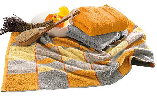 Preisvergleich Produktbild Erwin Müller Frottier-Set 3-tlg. orange