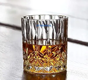 Syanka Old Fashioned Whiskey Glasses Set of 6, Transparent, 320ml