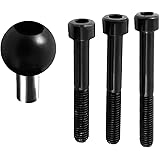 Ram Mount RAM-B-367U Aluminium Motorrad-Lenkerklemmsockel mit M8-Schrauben, Größe B