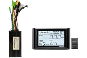 DcnrInsr 24V 36V 48V 500W 750W 9 Tubes Brushless 26A Controller Throttle Brake Kit with LED SW900 Display E-Bike Parts