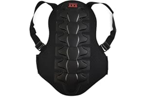 GLFLOW Motorcycle Back Protector Body Spine Armor Racing Vest Safety EVA Pad With Adjustable Waist Belt