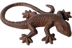 Esschert Design TT03 Lézard en Fonte Marron 15,1 x 10,4 x 2,8 cm