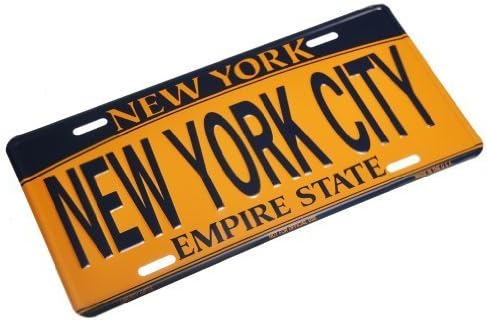 NEW YORK CITY - New York License Plate NY Car Plate NYC Metal Empire Gold Plate NYC Plate Souvenir NY License Plates Decor Decoration by Liberty Souvenir