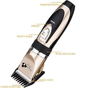 Professional Hair Cutting Kit Rechargeable Hair Clipper and Trimmer 7 Attechments Haircut Tools for Family Using - Image 6