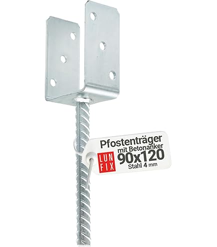 U-paalhouder Zwart voor 10 x 10 cm palen kopen? - Wovar