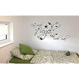 Wandtattoo-Wandaufkleber Spruch/Schlafzimmer - ***Der frühe Vogel kann mich/uns mal! (8)*** - ein oder zweifarbig lieferbar (Größen.- und Farbauswahl)